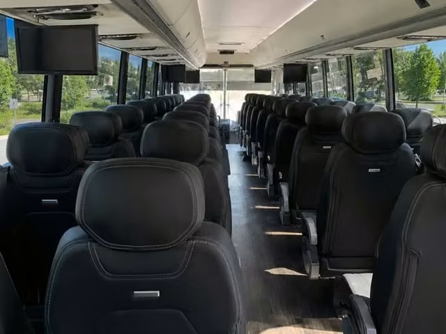saratoga charter bus interior